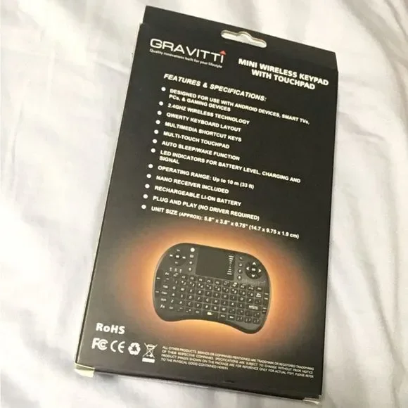 New in Box Gravitti Mini Wireless Keypad - Picture 3 of 4